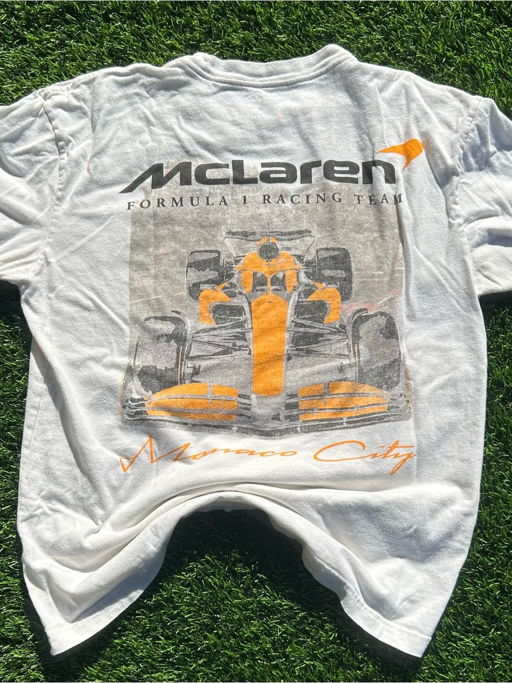 Monaco City White Graphic T-Shirt - Men